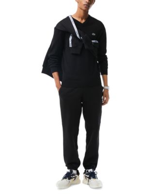 Lacoste - Men's Regular-Fit Solid V-Neck Sweater