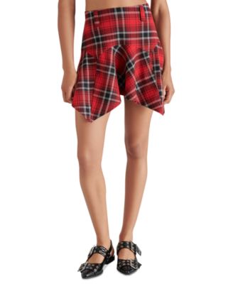 Steve Madden - Women's Joss Printed Asymmetric-Hem Skirt