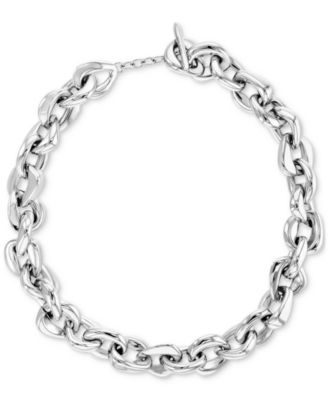 Calvin Klein - Stainless Steel Chunky Link 16-1/2" Collar Necklace