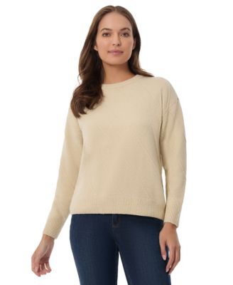 Jones New York - Women's Tonal-Texture Drop-Shoulder Sweater