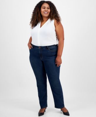 Jones New York - Plus Size Lexington Straight-Leg Jeans