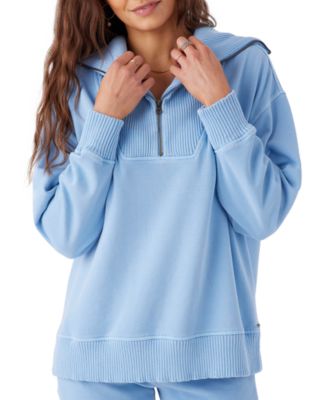 O'Neill - Juniors' Karma Mock-Neck Quarter-Zip Sweatshirt