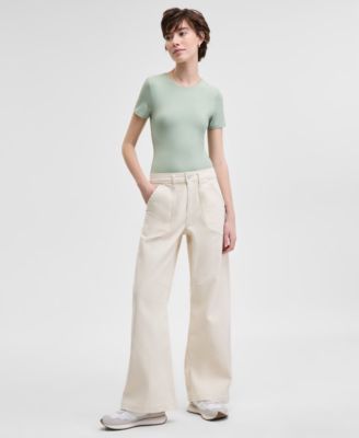 And Now This - Women's Darted Wide-Leg Pants