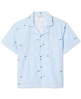 Lacoste - Men's Loungewear Short Sleeve Button-Front Pajama Top