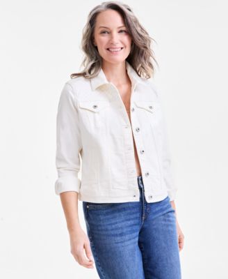 Style & Co - Women's Embroidered Denim Jacket