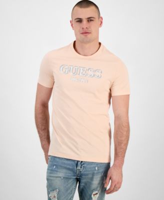 GUESS - Men's Relaxed-Fit Stitched Logo Graphic T-Shirt