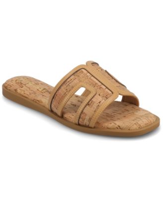 Journee Collection - Collection Women's Primah "H" Band Slip On Flat Sandals
