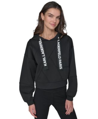 KARL LAGERFELD PARIS - Women's Karl Logo String Hoodie
