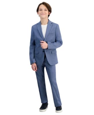 Kenneth Cole Reaction - Big Boys Slim-Fit Neat Suit