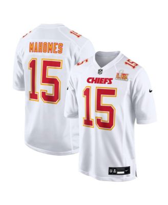Nike - Men's Patrick Mahomes White Kansas City Chiefs Super Bowl LIX Patch Fashion Game Jersey