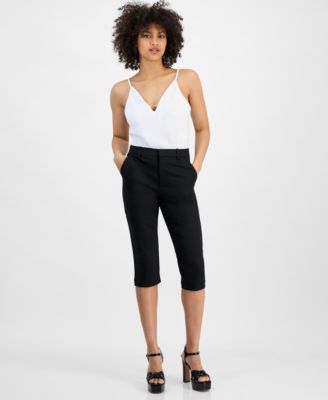 GUESS - Women's Sade Capri Twill Pants