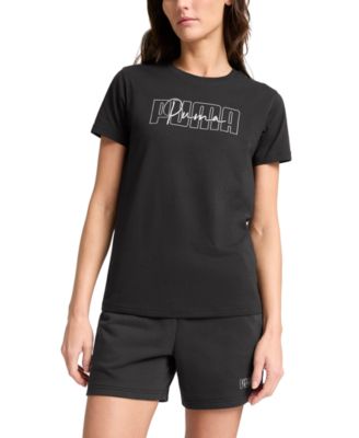 Puma - Women's Essential Cotton Admire Script-Logo T-Shirt