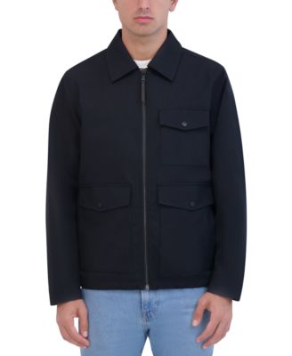 Robert Graham - Men's Lightweight Textured Poly Utility Jacket