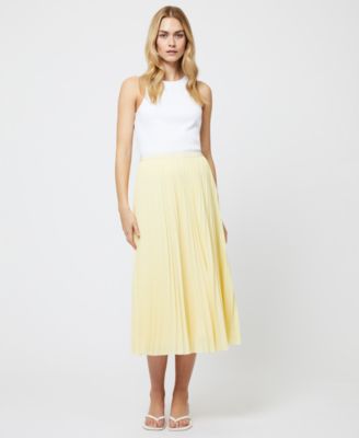French Connection - Women's Sunburt Pleated Crepe Skirt