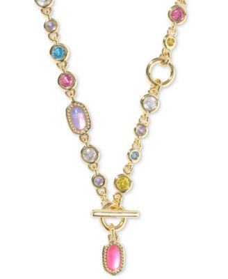 Kendra Scott - 14k Gold-Plated Mixed Stone 19-2/5" Convertible Necklace