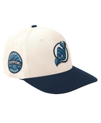 Starter - Men's&nbsp; Cream/Navy New Jersey Devils Blue Wave Classic Adjustable Hat