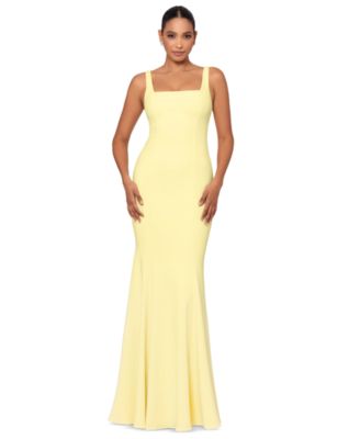 Betsy & Adam - Women's Square-Neck Sleeveless Gown