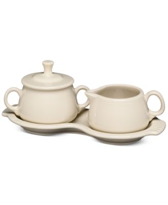 Fiesta - 4-Piece Sugar Bowl And Creamer Set With Tray