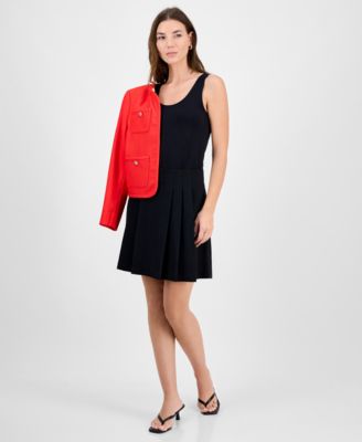 Bar III - Women's Pleated Back-Zip Skirt