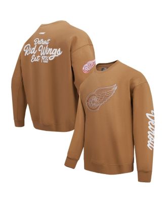 Pro Standard - Men's Brown Detroit Red Wings Paint the City Pullover Sweatshirt