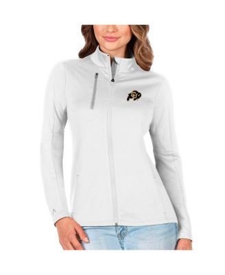Antigua - Women's White/Silver Colorado Buffaloes Generation Full-Zip Jacket