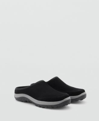MANGO - Women's Track Sole Leather Clogs