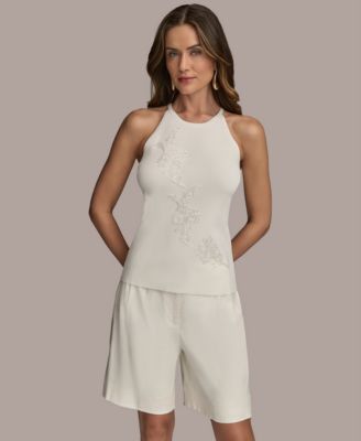 Donna Karan New York - Women's Sleeveless Embellished Top