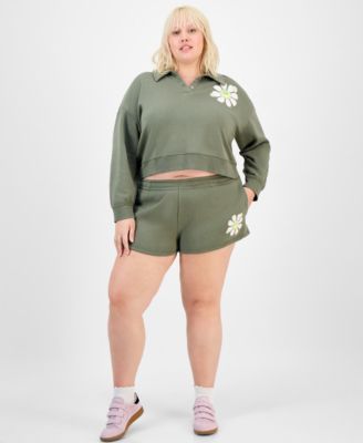 Grayson Threads, The Label - Trendy Plus Pull-On Daisy Shorts