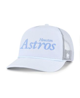 '47 Brand - Men's Light Blue Houston Astros Foundation Script Hitch Adjustable Trucker Hat