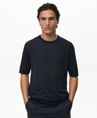 MANGO - Men's Fine-Knit Lyocell T-Shirt