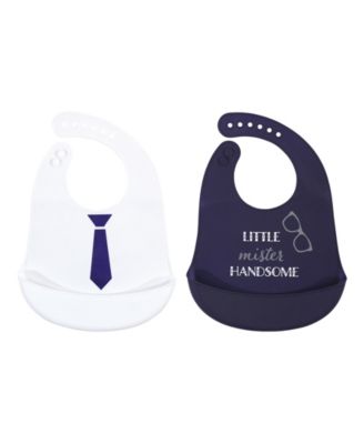 Hudson Baby - - Baby Boys and Girls Silicone Bib Set