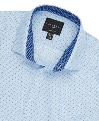 Calabrum - Men's Regular-Fit Performance Dress Shirt