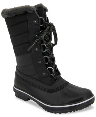 JBU - Women's Siberia Waterproof Lace-Up Quilted Cold-Weather Boots