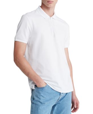 Calvin Klein - Men's Athletic Tech Zip Polo Shirt
