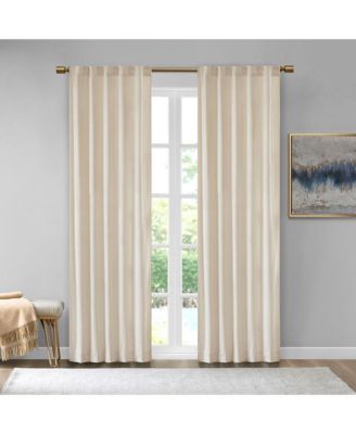 510 Design - Colt 37" x 84" Room Darkening polyester Velvet Rod Pocket/Back Tab Window Panel Pair