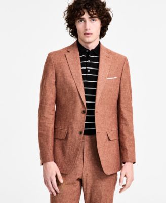 Tommy Hilfiger - Men's Modern-Fit Rust Suit Jacket