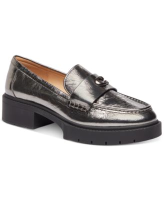 COACH - Women's Leah Platform Lug-Sole Block-Heel Loafers