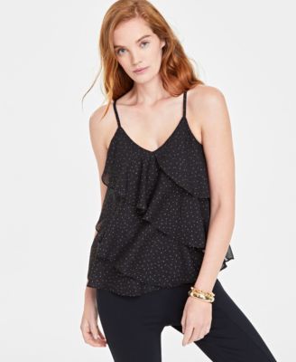 On 34th - Women's V-Neck Tiered Chiffon Camisole Top