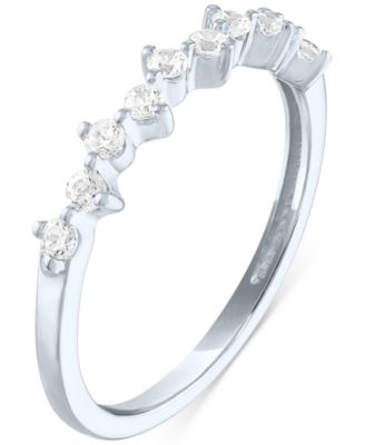 Forever Grown Diamonds - Lab-Grown Diamond Scatter Ring (1/4 ct. t.w.) in 10k White Gold