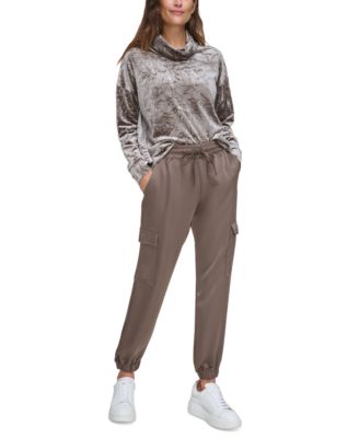 Marc New York - Women's Satin Cargo Jogger Pants