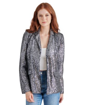 Steve Madden - Women's Payton Sequined Boyfriend Blazer