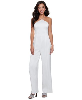 GUESS - Women's Kandi Crystal-Strap Sleeveless Jumpsuit