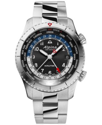 Alpina - Men's Swiss Startimer Pilot Stainless Steel Bracelet Watch 41mm