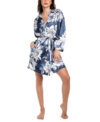 Linea Donatella - Women's Flying Garden Satin Wrap Robe