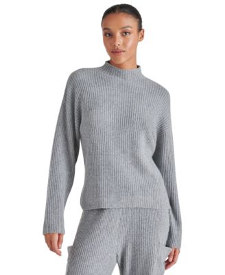 Steve Madden - Women's Willa Ribbed Mock Neck Sweater