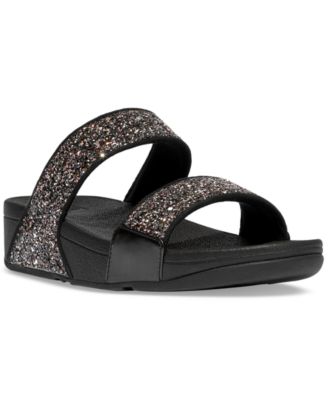 FitFlop - Women's Lulu Multi-Tonal Glitter Wedge Sandals