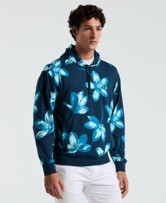 Original Penguin - Men's Slim Fit French Terry Floral Print Hoodie
