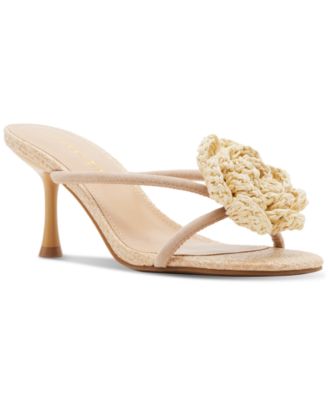 Madden Girl - Bellamy Flower Strappy Mid-Heel Dress Sandals