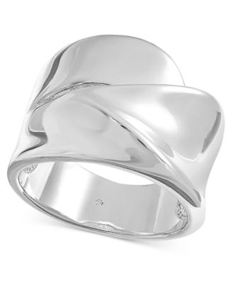 I.N.C. International Concepts - Silver-Tone Sculptural Molded Ring