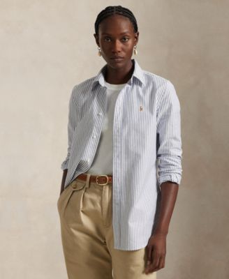 Polo Ralph Lauren - Women's Stretch Slim Fit Striped Oxford Shirt
